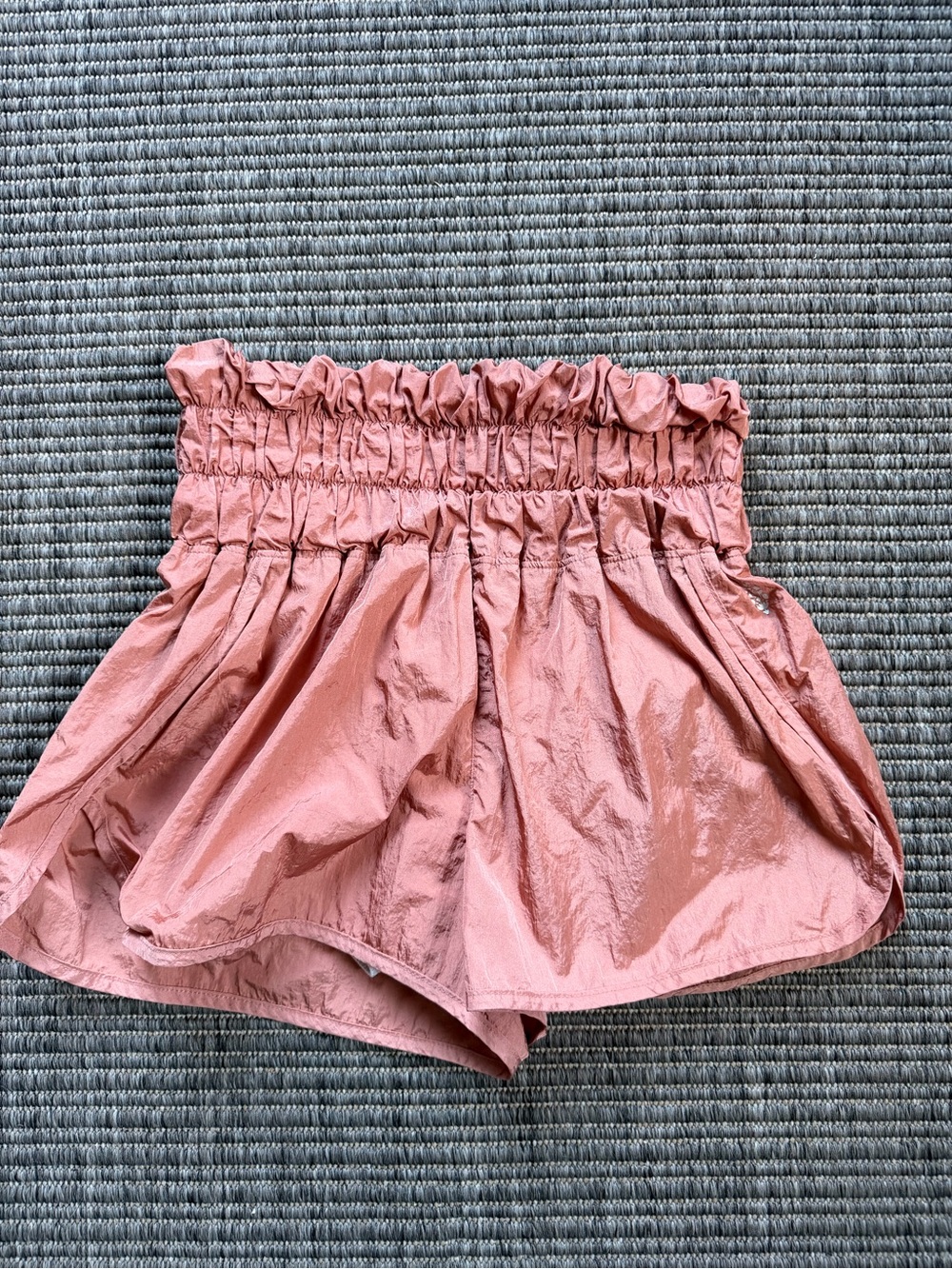FP Movement by Free People Dusty Rose Smocked Waist Athletic Shorts
